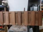 Zware kwaliteit hardhouten tuinhekken 180x60cm, laatste!, Minder dan 25 mm, Nieuw, Ophalen of Verzenden, Plank