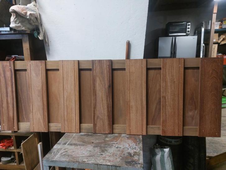 Zware kwaliteit hardhouten tuinhekken 180x60cm, laatste!, Doe-het-zelf en Verbouw, Hout en Planken, Nieuw, Plank, Overige houtsoorten