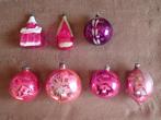 Kerst in roze/paarse kleur, 7 stuks, Diversen, Kerst, Verzenden, Nieuw