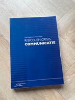 Risico- en Crisiscommunicatie - Regtvoort & Siepel, Ophalen of Verzenden, Alpha, Zo goed als nieuw, HBO