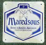 Emaille bord Maredsous 40x40cm, Ophalen of Verzenden, Zo goed als nieuw, Reclamebord, Plaat of Schild, Overige merken