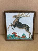Porceleyne Fles cloisonne tegel Hert, Antiek en Kunst, Ophalen of Verzenden