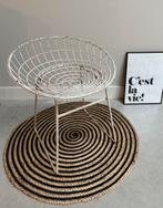 Vintage Cees Braaksman KM05 draadstaal krukje, Huis en Inrichting, Ophalen, Zo goed als nieuw, Hout