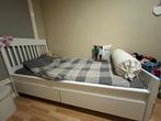 1 persoons bed IKEA, Huis en Inrichting, Slaapkamer | Bedden, Ophalen, 90 cm, Eenpersoons, Wit