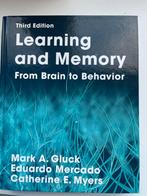 Learning and Memory - Brain to Behaviour - 3e editie, Ophalen, Zo goed als nieuw