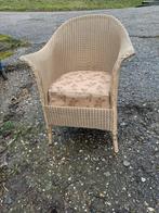 Lloyd Loom Chair,ART DECO,vintage, Huis en Inrichting, Stoelen, Gebruikt, Wit, Hout, Ophalen of Verzenden