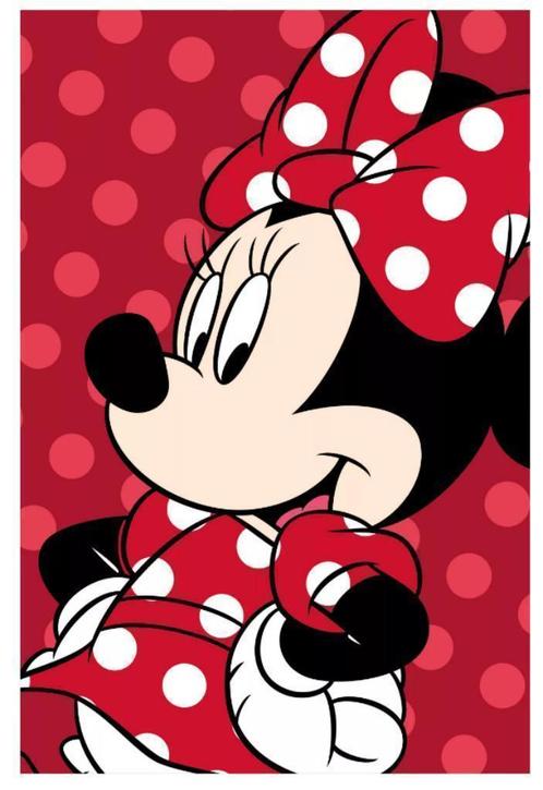 Minnie Mouse Fleece Deken - Rood - Disney, Kinderen en Baby's, Kinderkamer | Beddengoed, Nieuw, Deken of Dekbed, Roze, Meisje