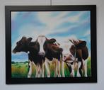 Beschrijving Schilderij koeien. opruiming., Ophalen, Nieuw, 125 cm of meer, Schilderij