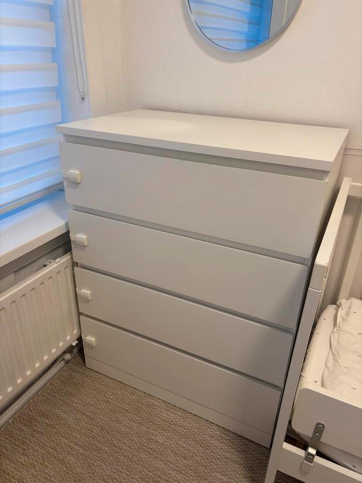 Ikea Malm Ladekast - Wit 80x100cm, Huis en Inrichting, Kasten | Ladekasten, Gebruikt, 100 tot 150 cm, 50 tot 100 cm, 25 tot 50 cm