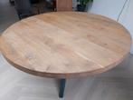 Ronde eiken eettafel - 150cm, Huis en Inrichting, Tafels | Eettafels, Ophalen, Zo goed als nieuw, Vijf personen of meer, 100 tot 150 cm
