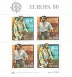 Portugal 1980 blok Europa Telecommunicatie, Ophalen of Verzenden, Postfris, Overige thema's