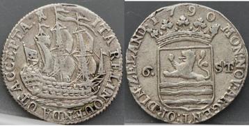 6 stuiver 1790 - scheepjesschelling 1790 Zeeland beschikbaar voor biedingen
