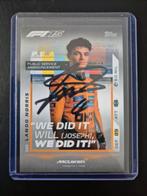 Topps Kaart met handtekening van Lando Norris cadeau idee, Verzamelen, Automerken, Motoren en Formule 1, Ophalen of Verzenden