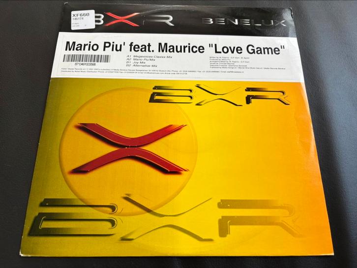Mario Piu ft. Maurice - Love Game (Mixes) LP 12’’ Vinyl, Cd's en Dvd's, Vinyl | Dance en House, Ophalen of Verzenden