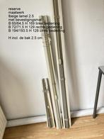 3 + 2 beige luxaflex meerdere maten met 2.5 cm lamellen, Ophalen, Gebruikt, 100 tot 150 cm, 150 tot 200 cm