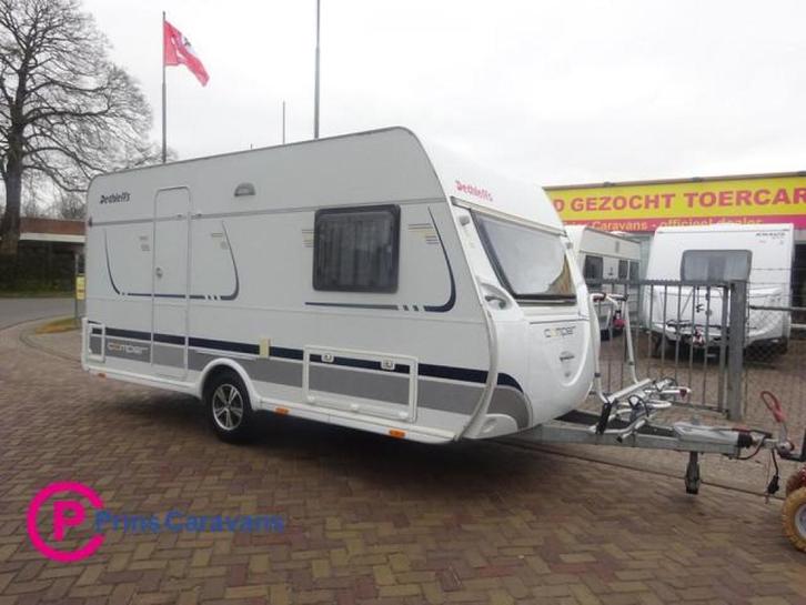 Dethleffs Camper 440DB Met Mover, Caravans en Kamperen, Caravans, Bedrijf, tot en met 4, 1000 - 1250 kg, Dethleffs, Hordeur, Kachel
