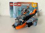 31111 - LEGO Creator Cyber drone - 31111, Ophalen of Verzenden, Zo goed als nieuw, Complete set, Lego