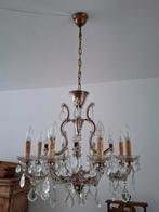 Brocante Antieke Kroonluchter Glas, Huis en Inrichting, Lampen | Kroonluchters, Ophalen, Glas