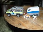 Playmobil Jeep met paarden trailer setje no 35, Ophalen of Verzenden, Gebruikt