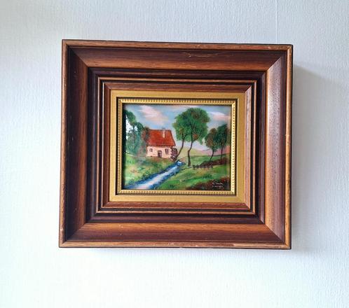 Oude  gesigneerde schilderij op koper  Limoges, Frankrijk, Antiek en Kunst, Kunst | Schilderijen | Klassiek, Verzenden