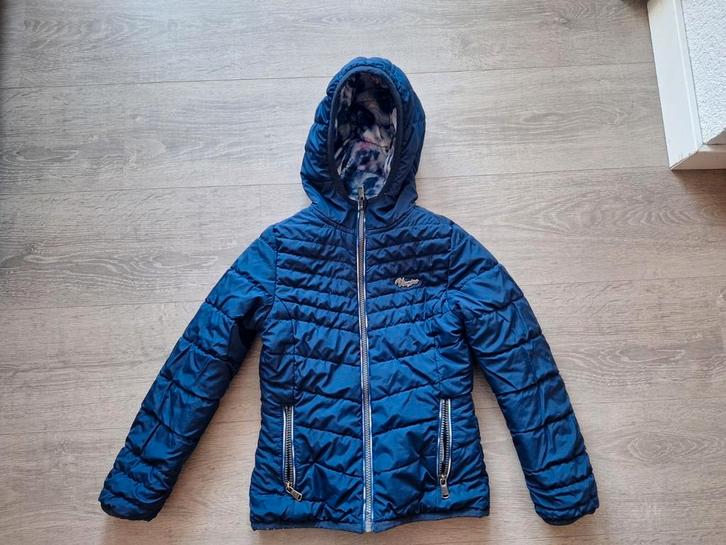 Vingino Winterjas Meisje Maat 128 - Tweezijdig, Kinderen en Baby's, Kinderkleding | Maat 122, Zo goed als nieuw, Meisje, Jas, Ophalen of Verzenden