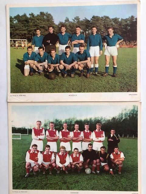 Voetbalplaten Esso seizoen 1958 - 1959 Elftalfotos, Verzamelen, Sportartikelen en Voetbal, Gebruikt, Spelerskaart, Overige binnenlandse clubs