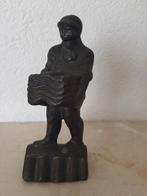 bronzen beeldje de dakdekker Marlies Noordkamp 1991, Ophalen of Verzenden, Gebruikt, Mens