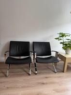 Artifort F396 stoelen, Huis en Inrichting, Stoelen, Twee, Zwart, Leer, Zo goed als nieuw