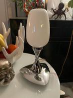 Oude Franse Space Ace Tafellamp Melkglas, Ophalen, Gebruikt, Space ace art deco modern design, Glas