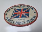 The union jack brand  original G. de Andries Badalona España, Reclamebord, Gebruikt, Ophalen of Verzenden