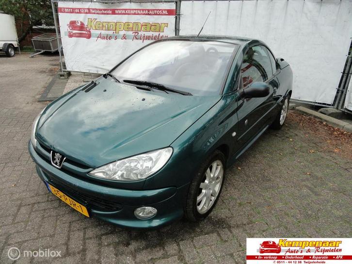 Peugeot 206 CC 1.6-16V Roland Garros, Auto's, Peugeot, Bedrijf, Te koop, ABS, Airbags, Airconditioning, Alarm, Boordcomputer, Centrale vergrendeling