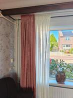 Gordijnen set - roze en wit, Huis en Inrichting, Ophalen, Gebruikt, 100 tot 150 cm, 200 cm of meer