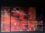Schilderij 5 luik red light district zgan, Antiek en Kunst, Kunst | Schilderijen | Modern, Ophalen of Verzenden