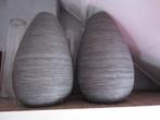 Intratuin 2 grote bamboe vazen/decoratie grijs, Huis en Inrichting, Woonaccessoires | Overige, Ophalen, Gebruikt