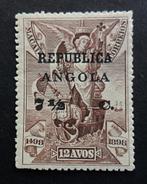 Angola -1913 Vasco da Gama (Macau zegel 12Avos) opdruk 7,5c, Ophalen of Verzenden, Overige landen