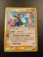 Blastoise stamepd ex crystal guardians 2, Hobby en Vrije tijd, Verzamelkaartspellen | Pokémon, Ophalen, Zo goed als nieuw, Losse kaart