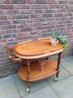 Vintage Houten Serveerwagen theewagen bijzettafel, Ophalen