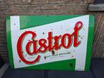Groot emaillebord reclamebord Castrol motor olie, Verzamelen, Ophalen, Zo goed als nieuw, Auto's
