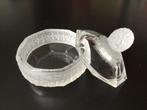 antiek glazen dekseldoosje in Lalique-stijl, Ophalen of Verzenden