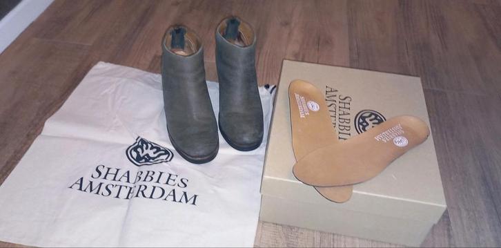 Shabbies Amsterdam leren enkellaarsje met hakken maat 38, Kleding | Dames, Schoenen, Zo goed als nieuw, Schoenen met hoge hakken