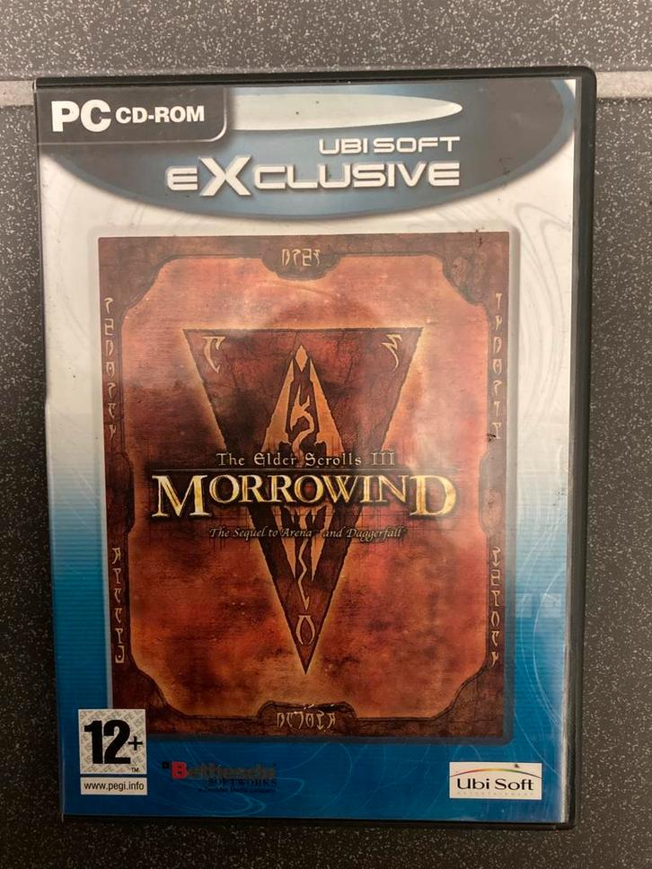 The Elder Scrolls III: Morrowind PC CD-rom Game, Spelcomputers en Games, Games | Pc, Zo goed als nieuw, Avontuur en Actie, 1 speler