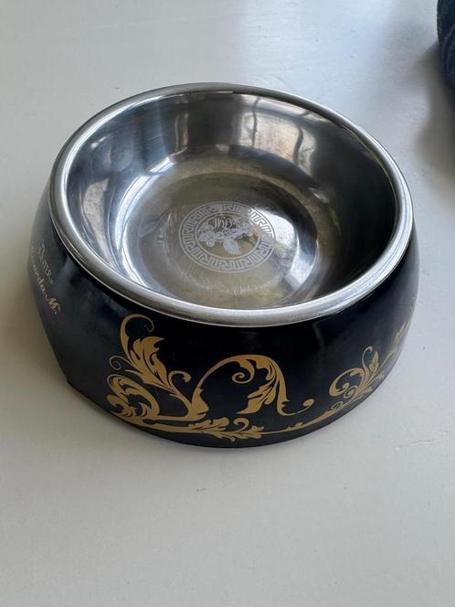 Stijlvolle “Versace” hondenvoerbak voor middelgrote hond, Dieren en Toebehoren, Hondenvoerbakken en Drinkbakken, Zo goed als nieuw