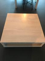 Blank eiken salontafel, Huis en Inrichting, Tafels | Salontafels, Ophalen, Gebruikt, 50 tot 100 cm, Eikenhout