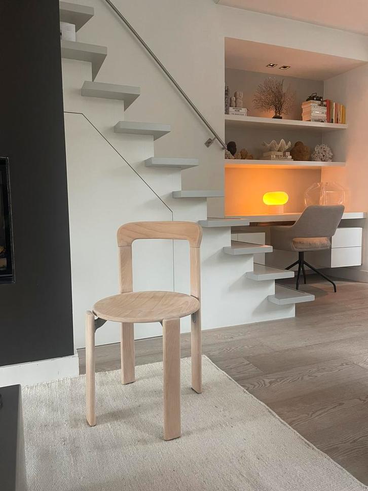 Houten stoel onbehandeld hout / design / Bruno Rey, Huis en Inrichting, Stoelen, Ophalen of Verzenden