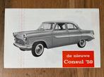 Ford Consul 1959 brochure, Verzenden, Zo goed als nieuw, Ford