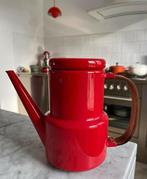 Theeketel Ketel rood vintage emaille, Antiek en Kunst, Antiek | Emaille, Ophalen of Verzenden