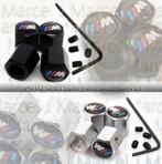 BMW M LOGO ventieldopjes zilver of zwart ANTIDIEFSTAL, Auto diversen, Tuning en Styling, Ophalen of Verzenden