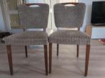 Eetkamerstoelen retro vintage, Ophalen, Hout, Gebruikt, Twee