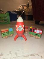 Houten Puzzel 3D Raket, Vrachtwagen & Brandweer, Ophalen, Zo goed als nieuw, Jongen of Meisje