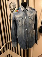 Dsquared jeans hemd maat 54, Ophalen of Verzenden, Zo goed als nieuw, Blauw, Halswijdte 41/42 (L)